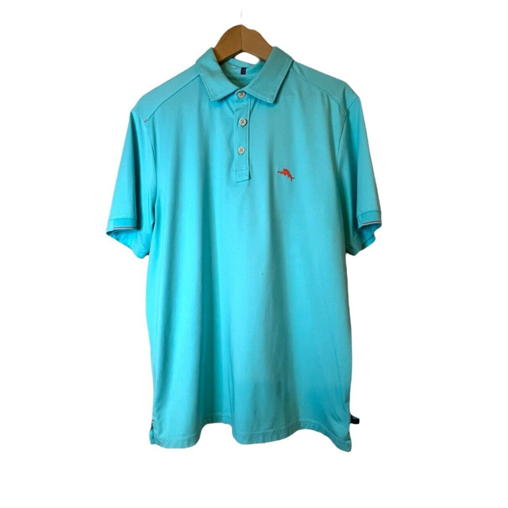Tommy Bahama Womens Medium Polo Short Sleeve Island Zone